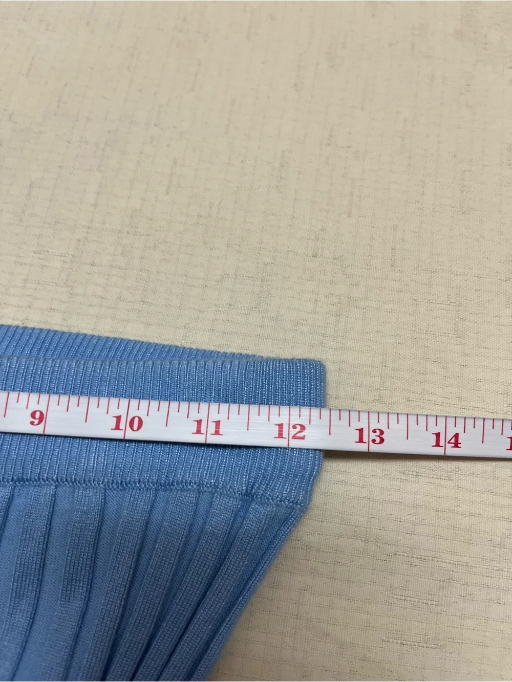 NWT White Fox Boutique M blue rib knit pants